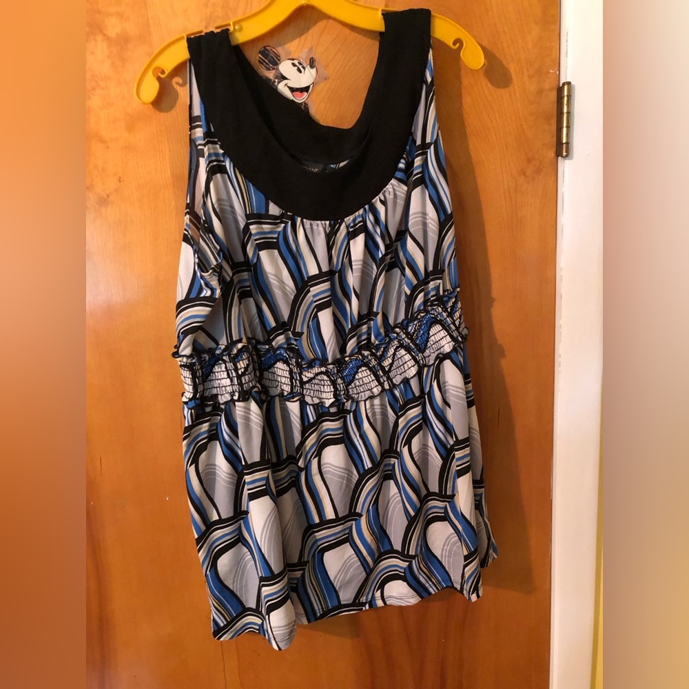 Dressy plus size baby doll/tank type top